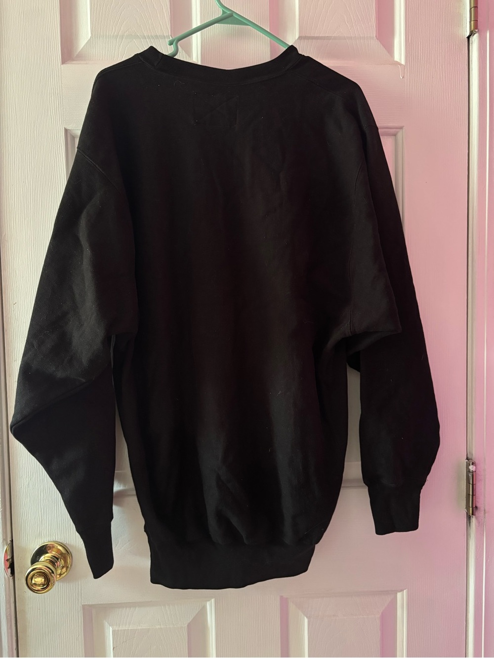 Vintage Steve & Barry's Pink Ladies Crewneck Sweatshirt Black Large - Picture 4 of 10